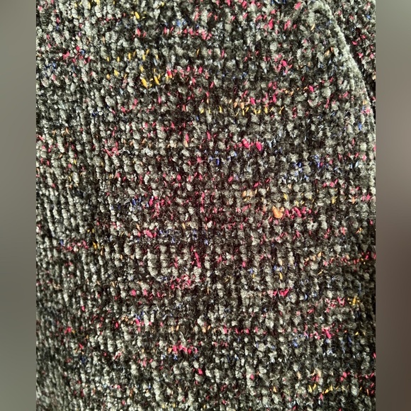 HABITAT CHENILLE TWEED COWL NECK TUNIC SWEATER IN LOGAN GREEN Sz XS - Picture 10 of 13